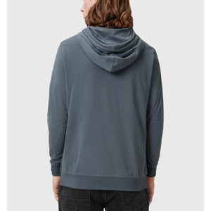 AllSaints Brace Zip Up Brushed Cotton Hoody